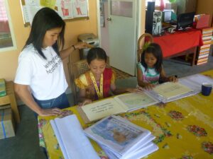 Sama Students with Big Books